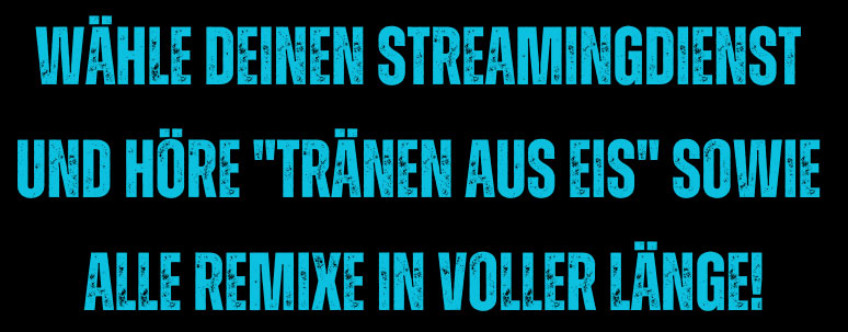 Wähle deinen Streamingdienst und höre den Song "Tränen aus Eis" sowie alle Remixe der Stadtrandpoeten in voller Länge